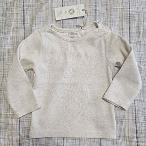 Noppies Organic Cotton Baby Top in Cream